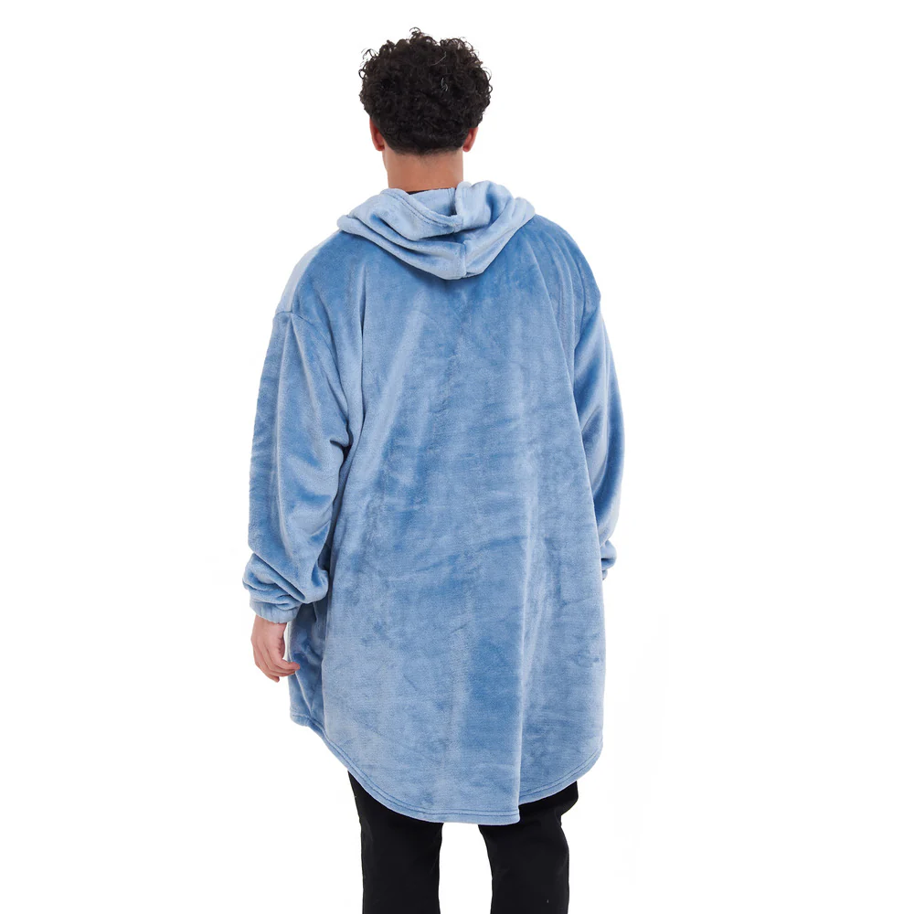 Snuggs Blanket Hoodie Dusty Blue - Image 3