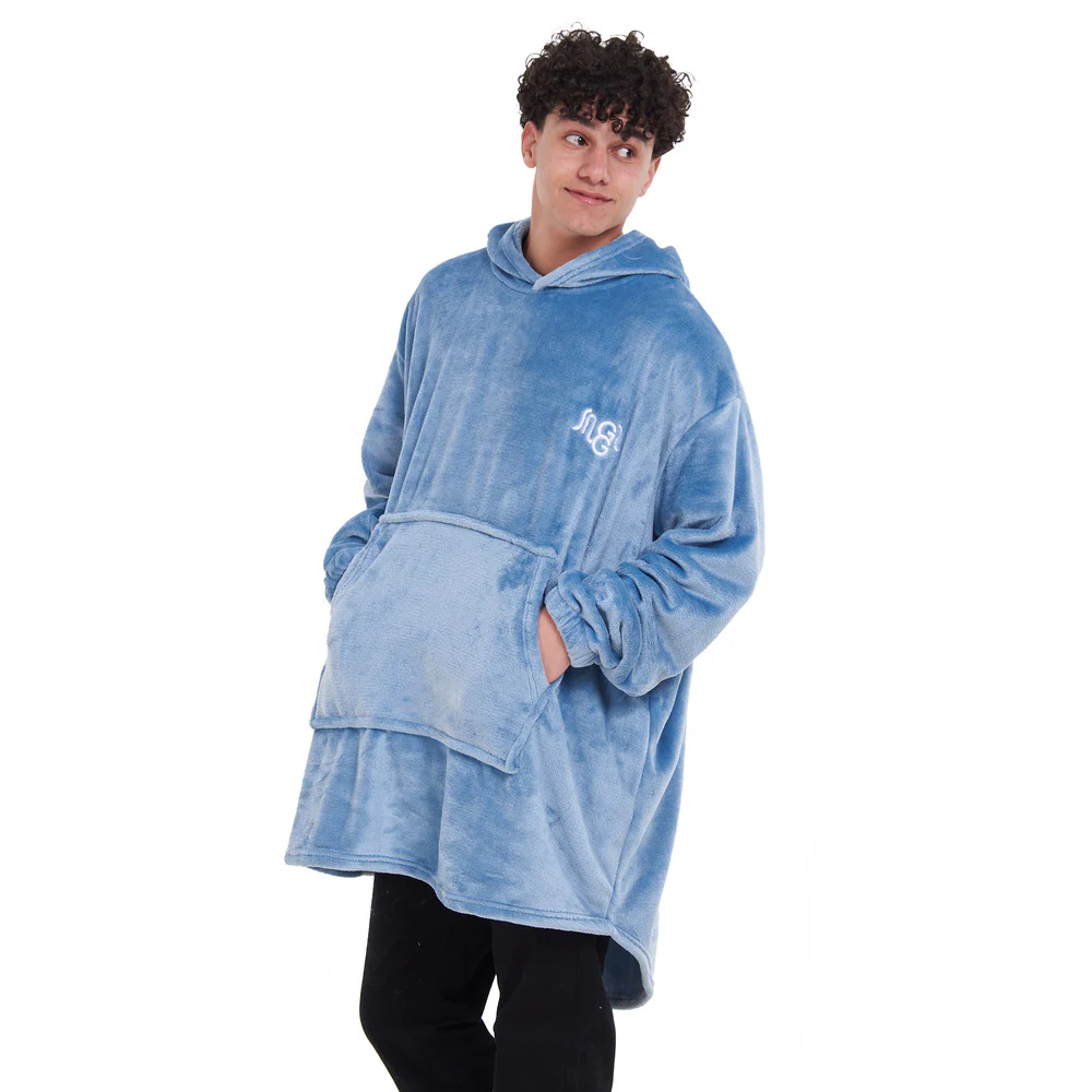 Snuggs Blanket Hoodie Dusty Blue - Image 4