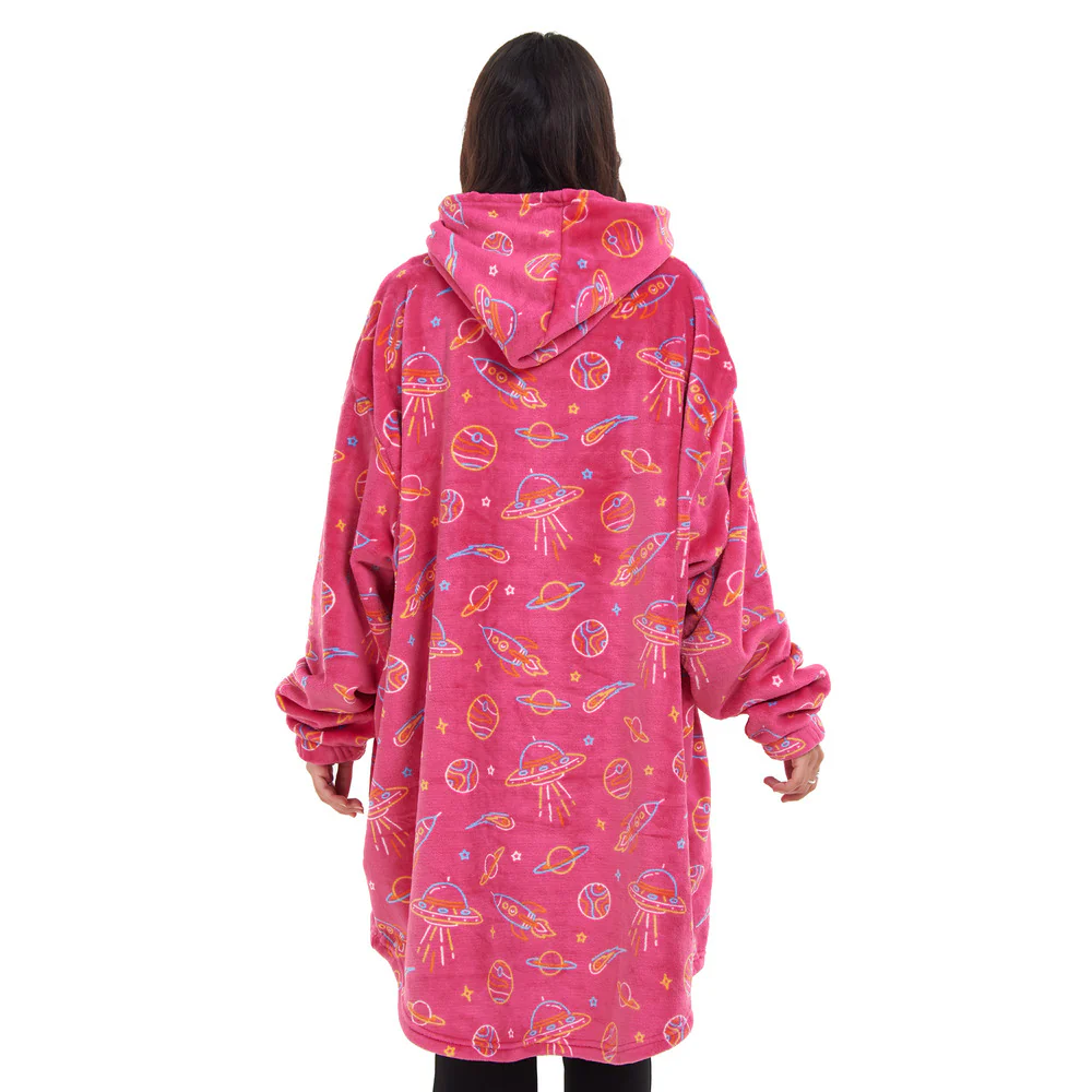 Snuggs Blanket Hoodie Fuchsia Space - Image 4