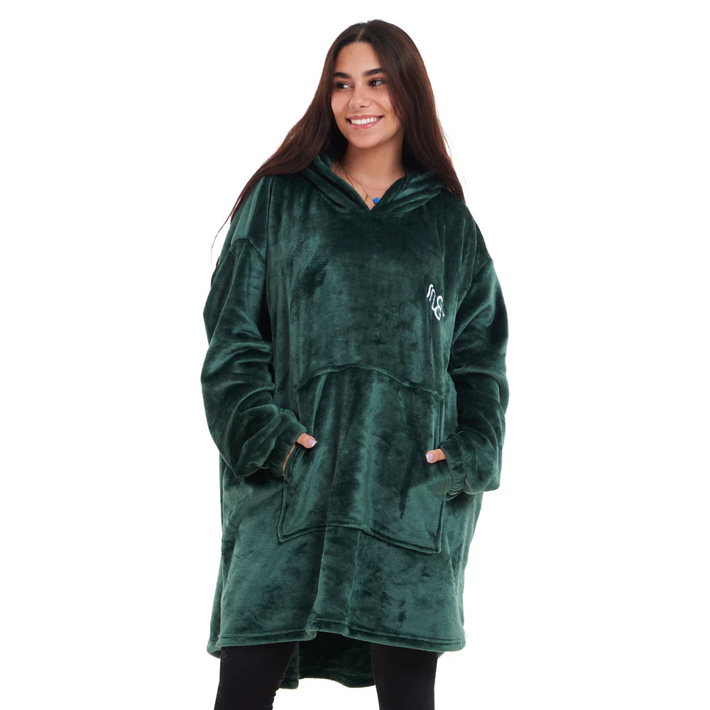 Snuggs Blanket Hoodie Green Tree Christmas - Image 2