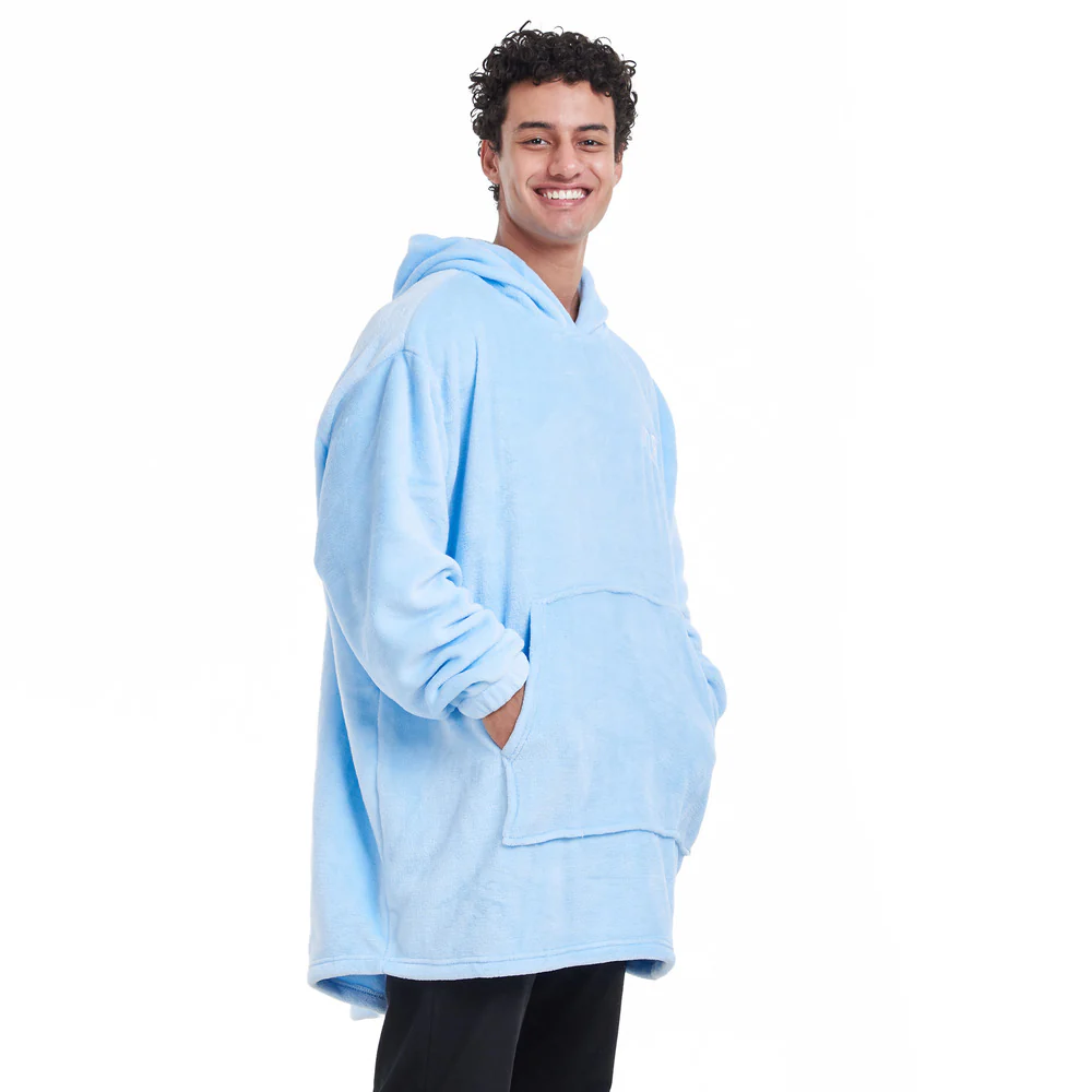 Snuggs Blanket Hoodie Light Blue - Image 2
