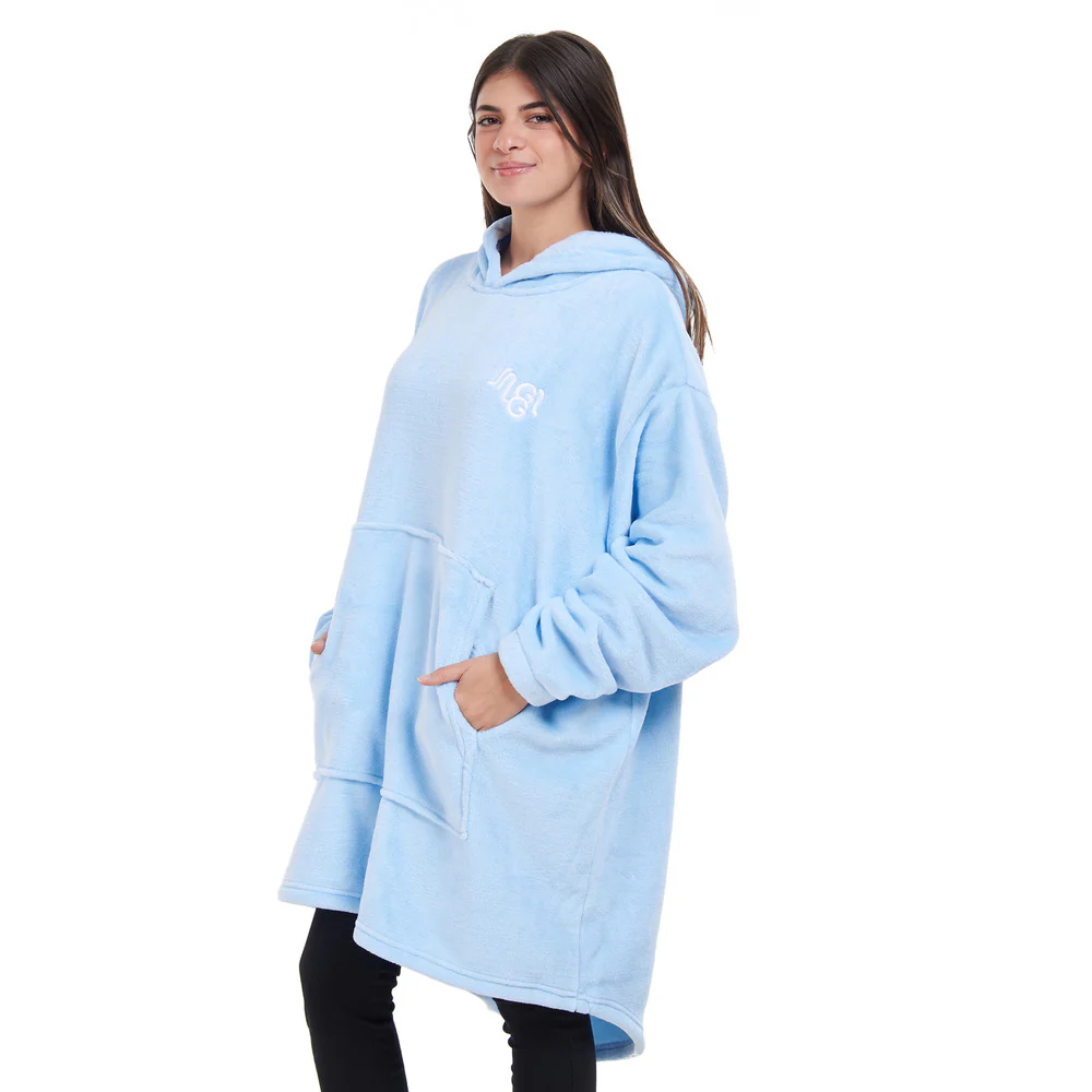 Snuggs Blanket Hoodie Light Blue - Image 3
