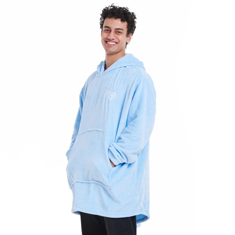 Snuggs Blanket Hoodie Light Blue - Image 4