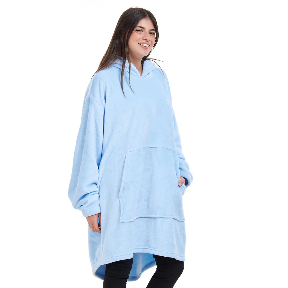 Snuggs Blanket Hoodie Light Blue - Image 5