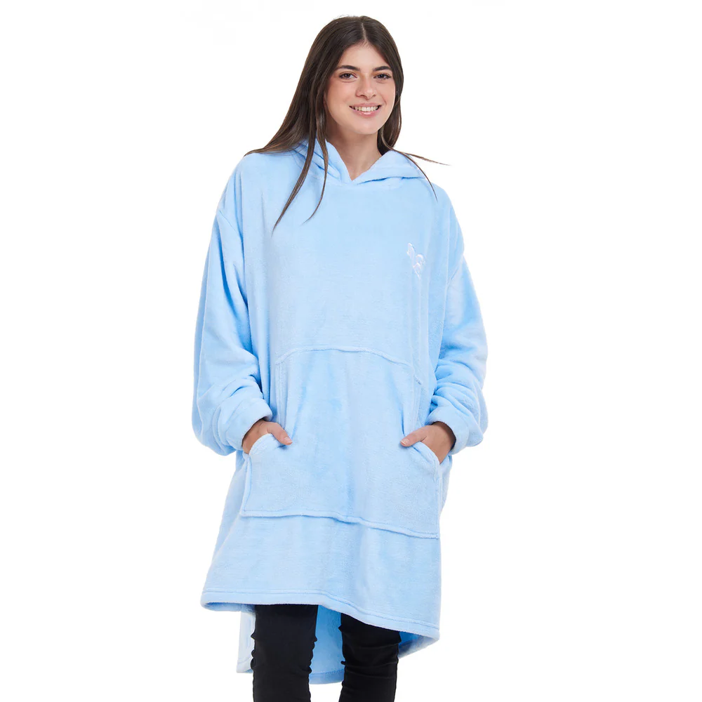 Snuggs Blanket Hoodie Light Blue - Image 8