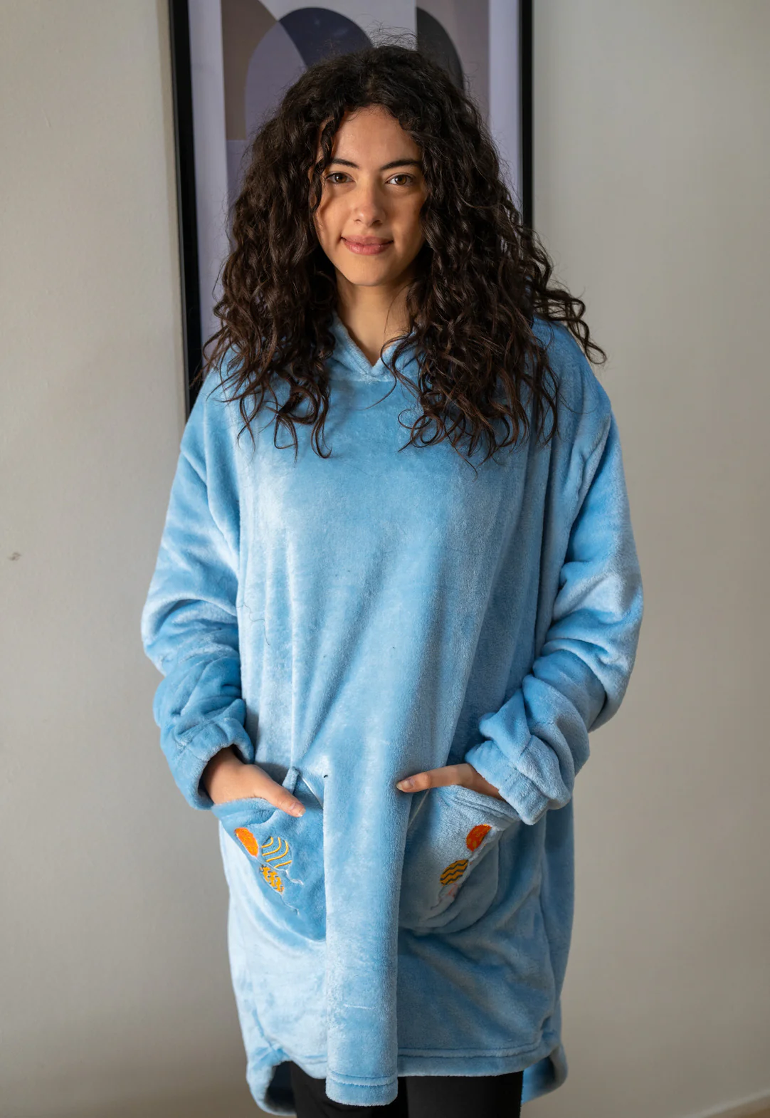 Snuggs Blanket Hoodie Light Blue Eid - Image 2