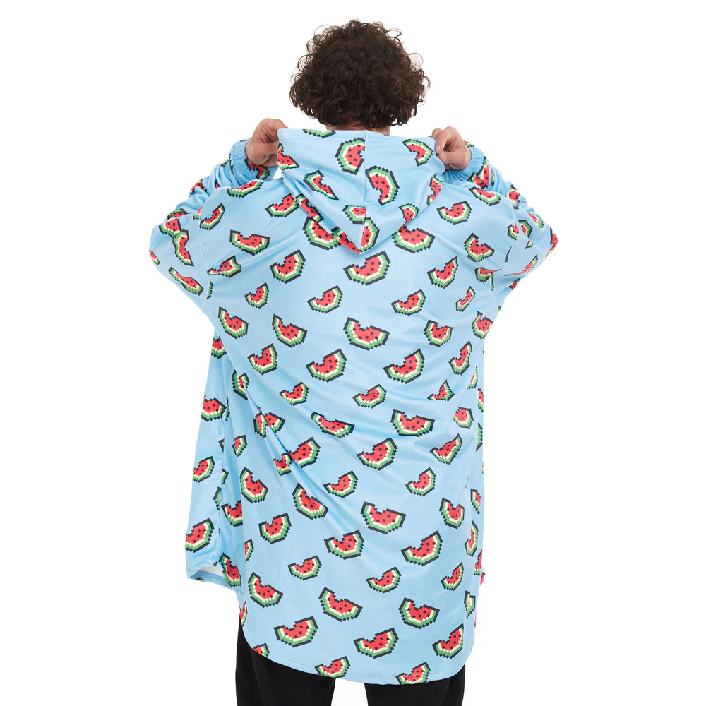 Snuggs Blanket Hoodie Light blue Watermelon - Image 7