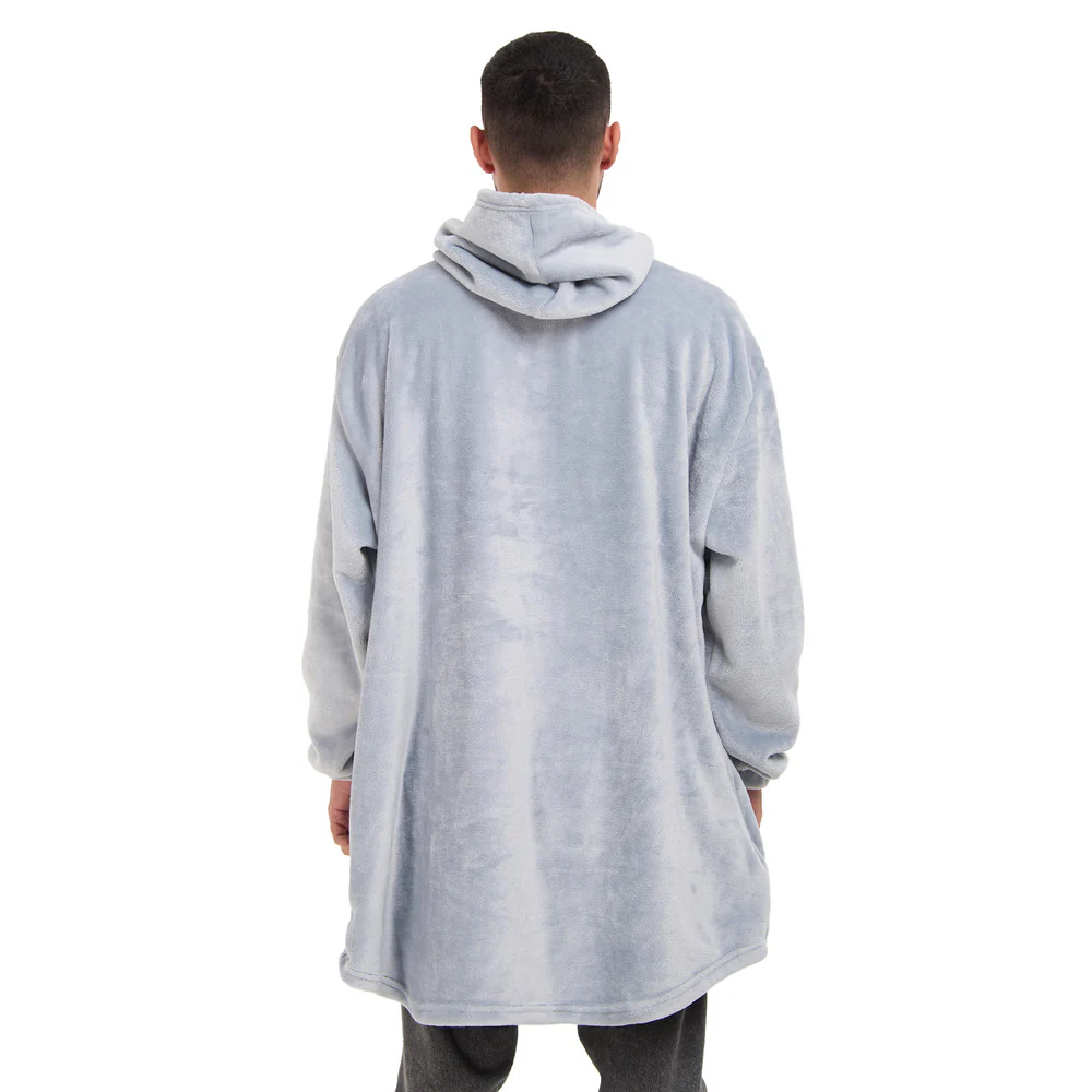 Snuggs Blanket Hoodie Light Grey - Image 7