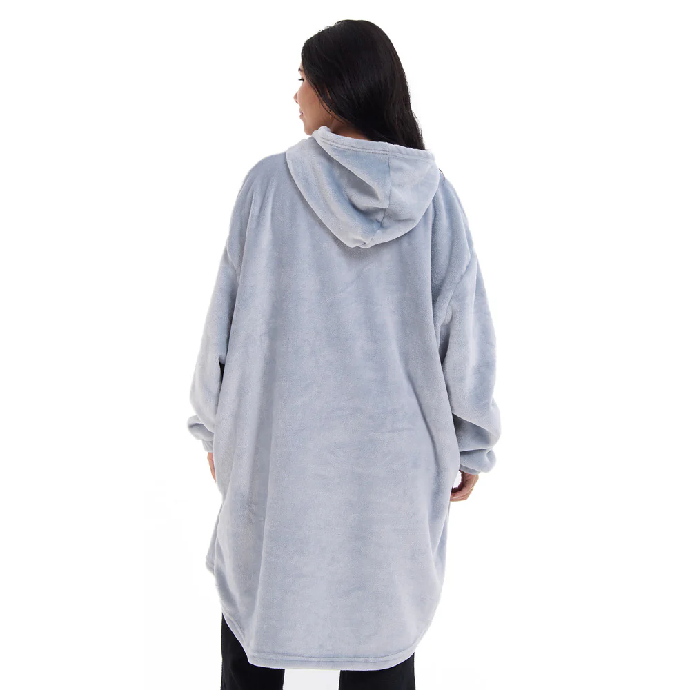 Snuggs Blanket Hoodie Light Grey - Image 8