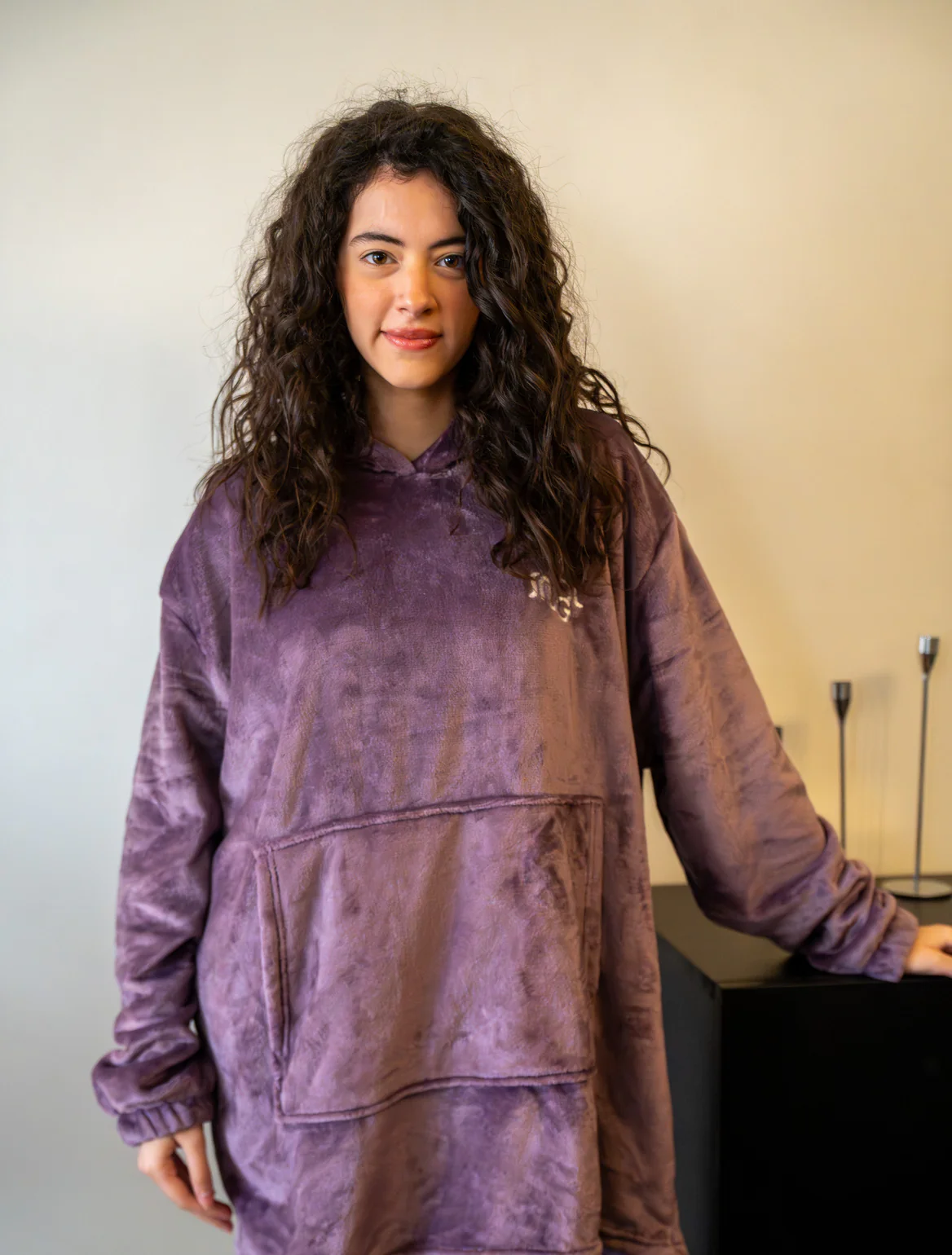 Snuggs Blanket Hoodie Mauve - Image 2
