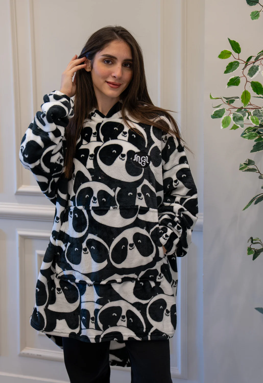 Snuggs Blanket Hoodie Panda - Image 3