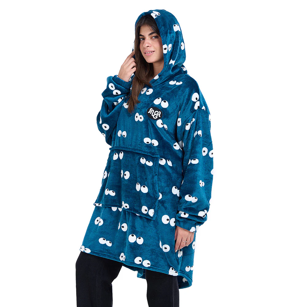 Snuggs Blanket Hoodie Petroleum Eyes - Image 3