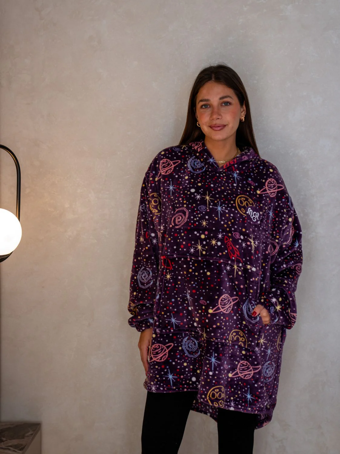Snuggs Blanket Hoodie Purple Space - Image 3