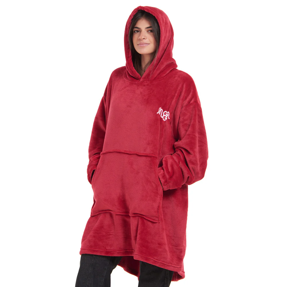 Snuggs Blanket Hoodie Red - Image 4