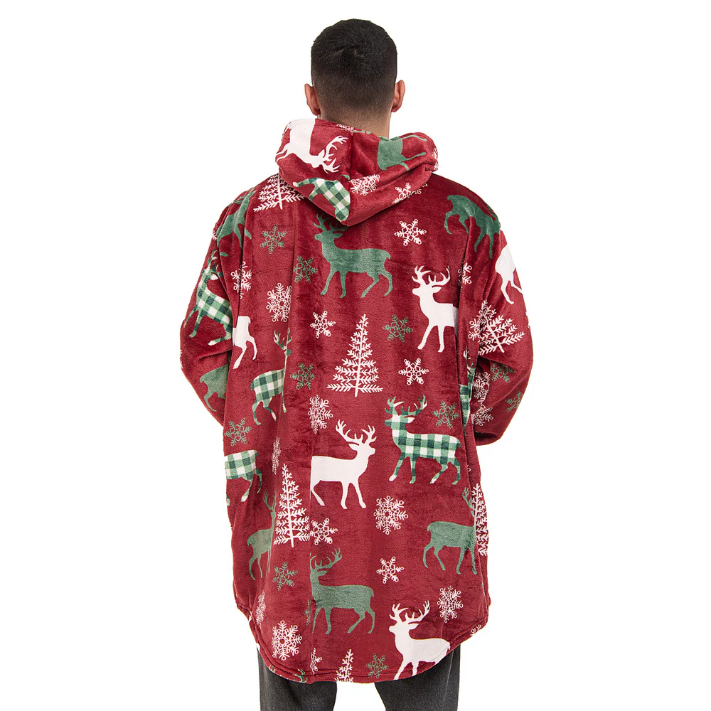 Snuggs Blanket Hoodie Red Deer Christmas - Image 7