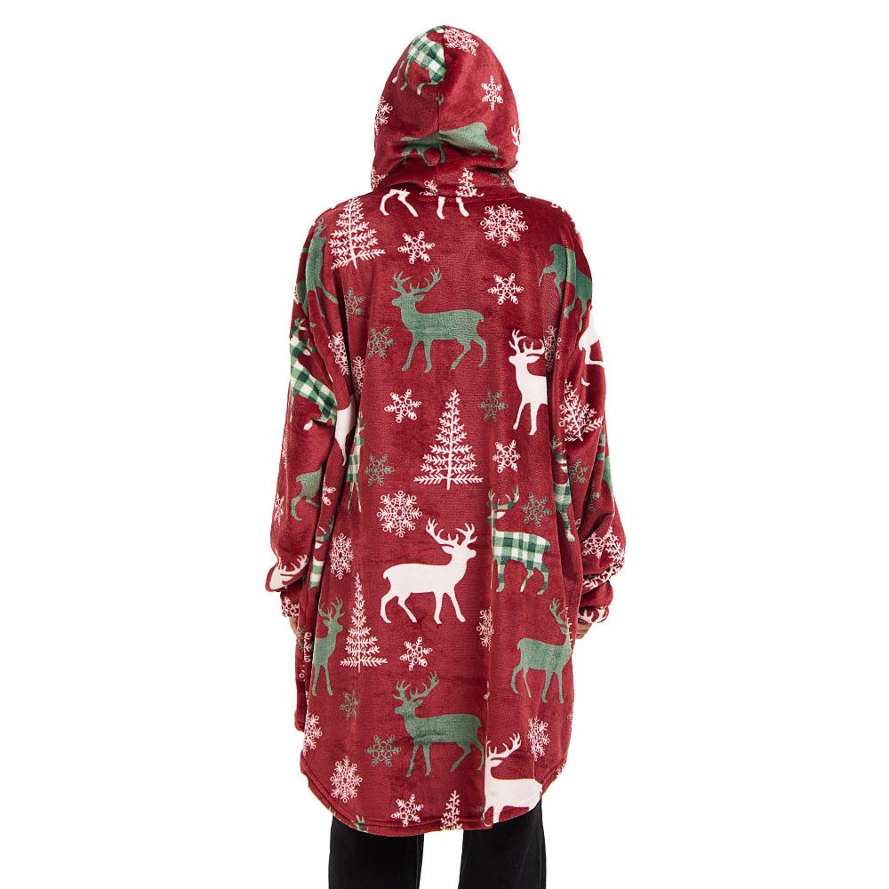 Snuggs Blanket Hoodie Red Deer Christmas - Image 8