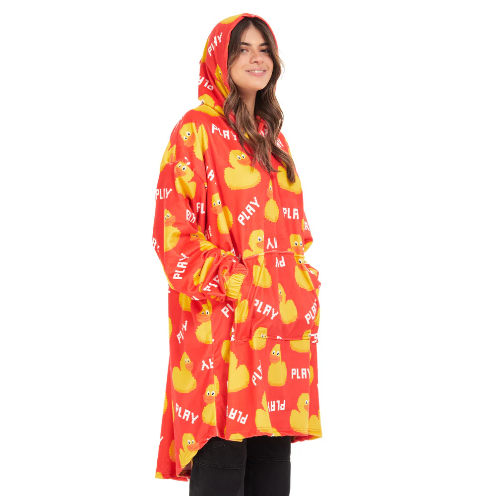Snuggs Blanket Hoodie Red Duck - Image 2