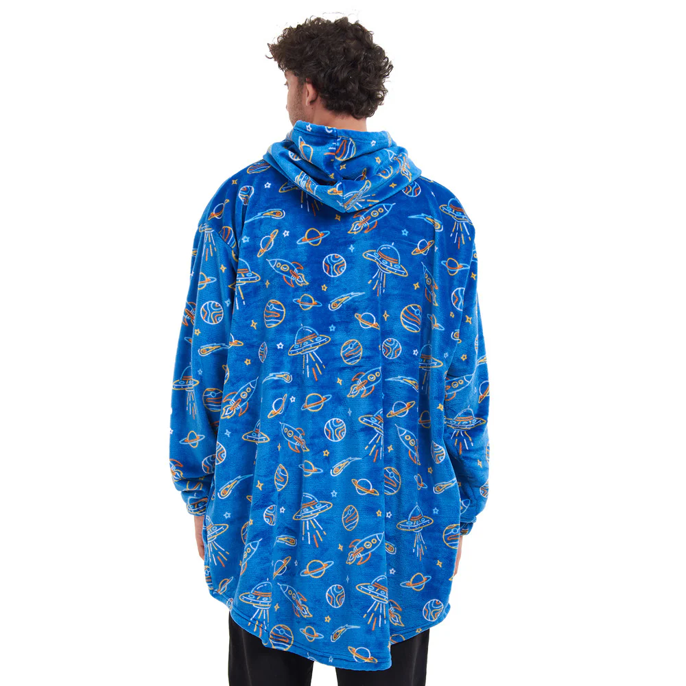 Snuggs Blanket Hoodie Royal Blue Space - Image 8