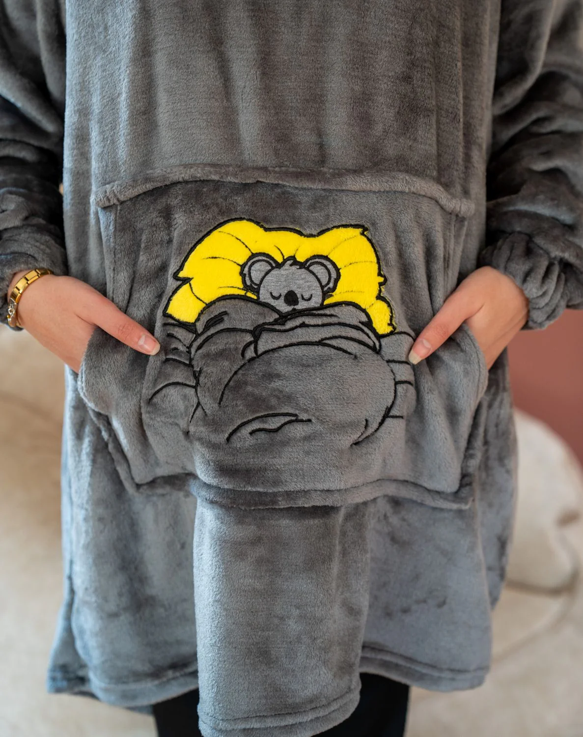Snuggs Blanket Hoodie Sleeping Koala - Image 2
