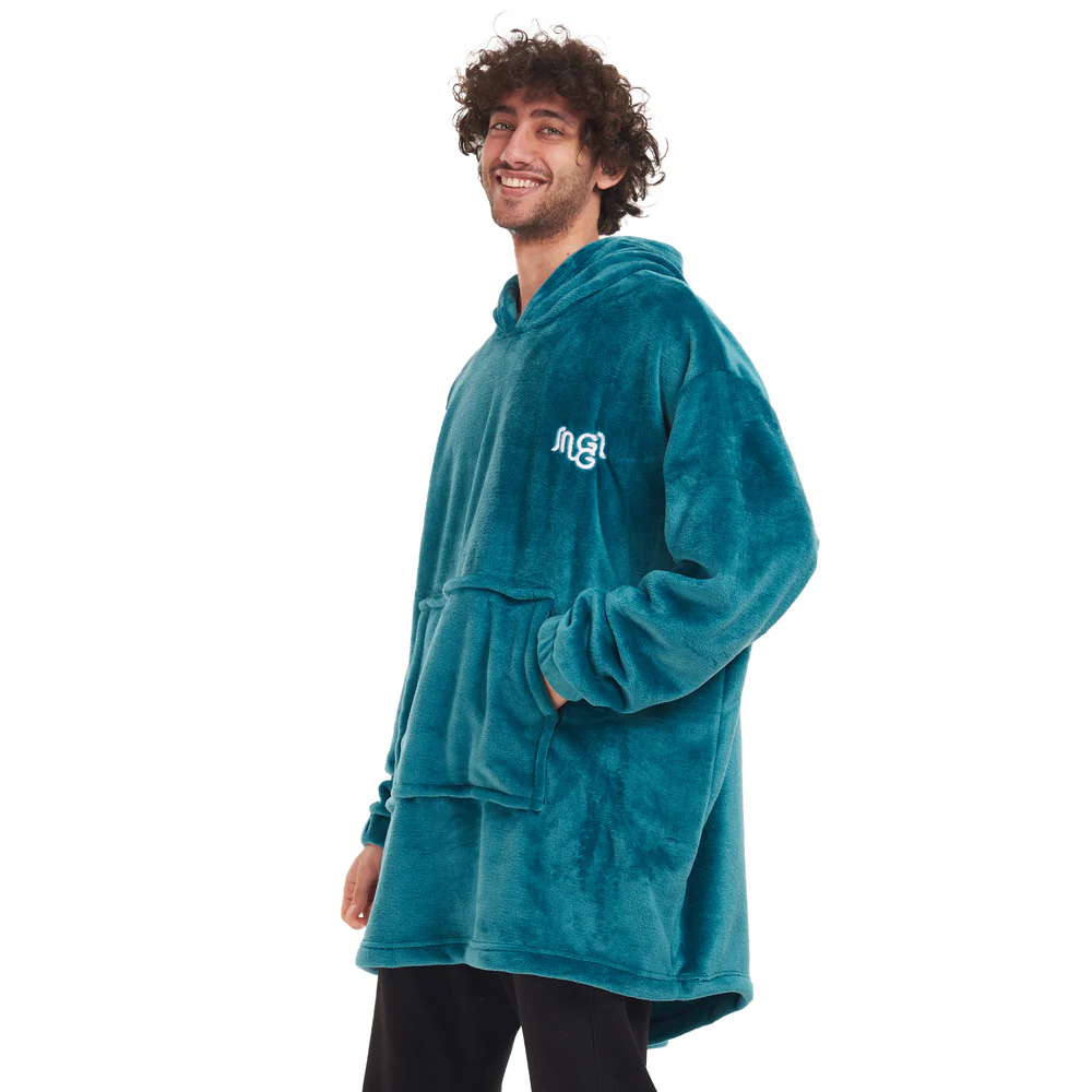 Snuggs Blanket Hoodie Teal - Image 2
