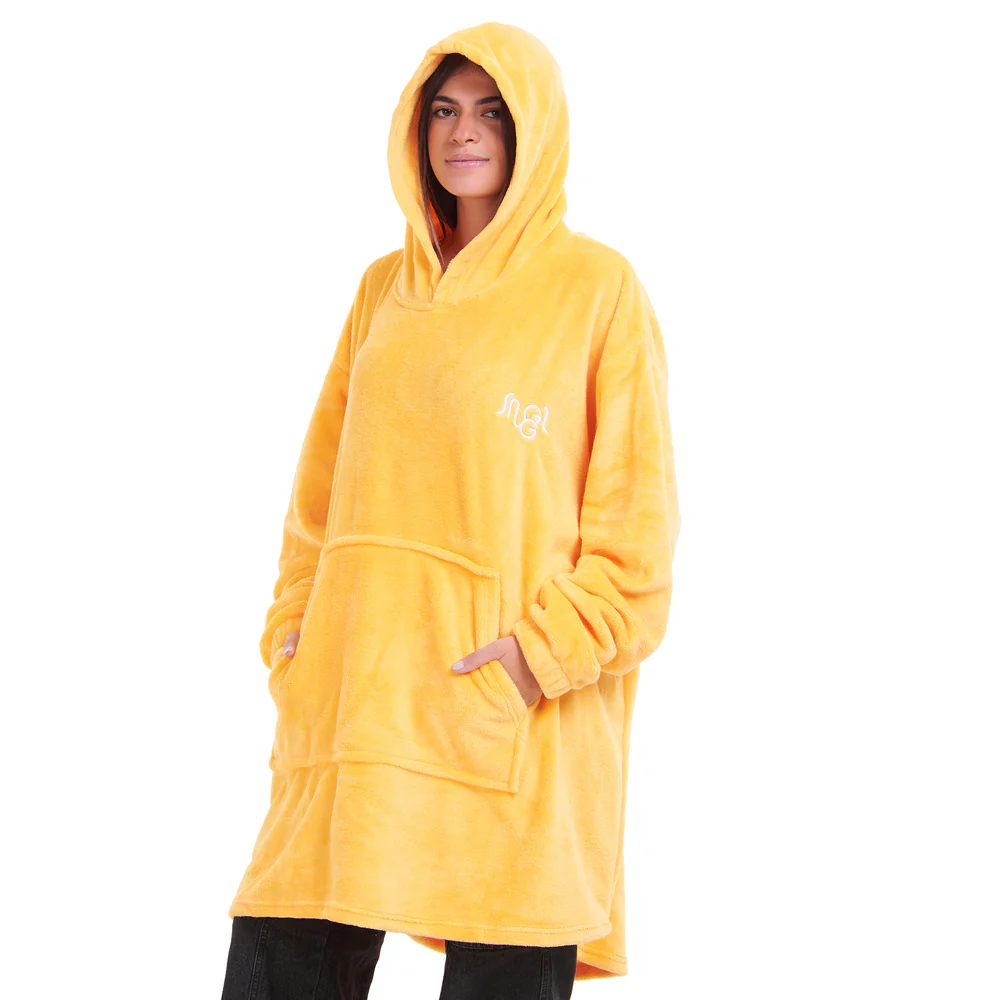 Snuggs Blanket Hoodie Yellow - Image 6