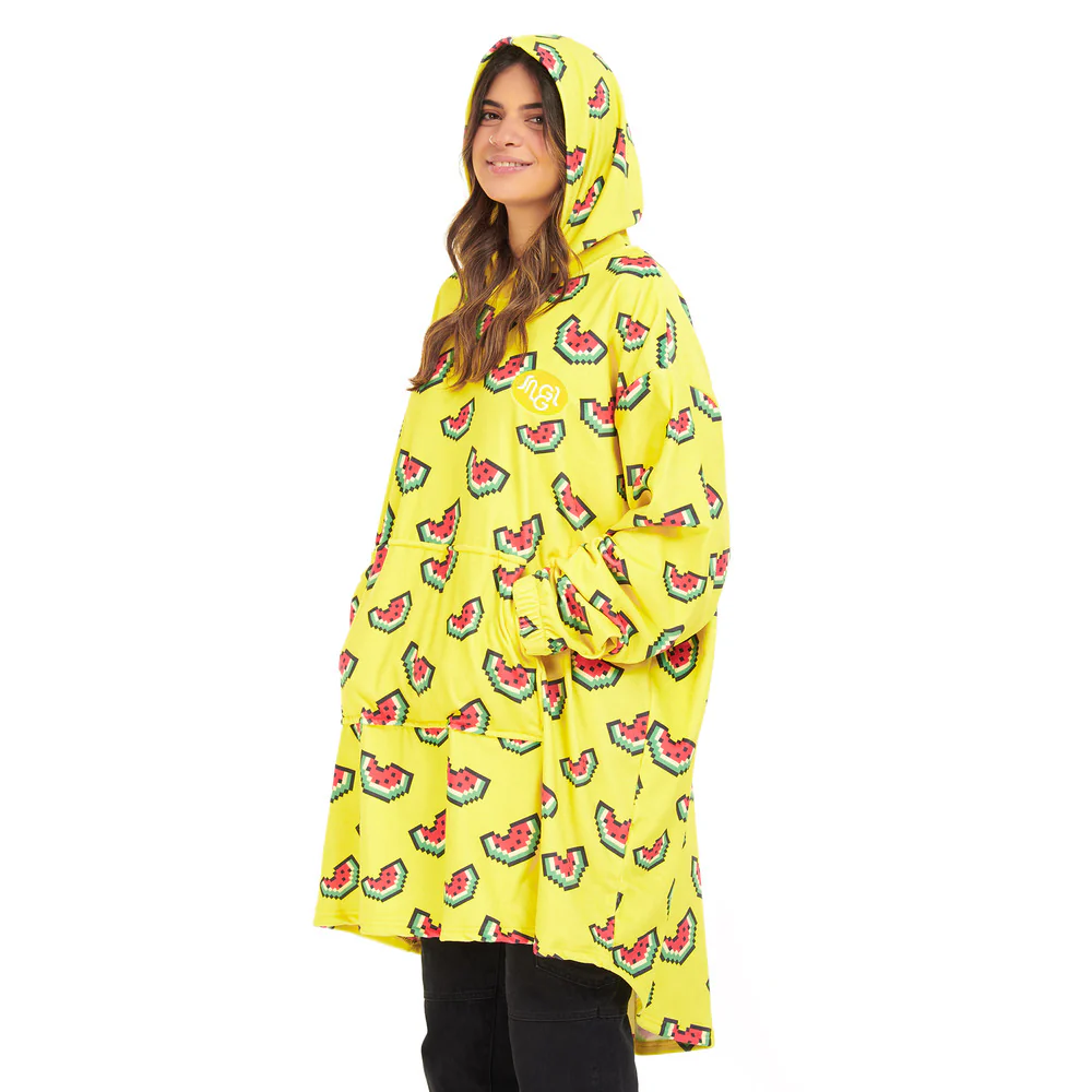 Snuggs Blanket Hoodie Yellow Watermelon - Image 2