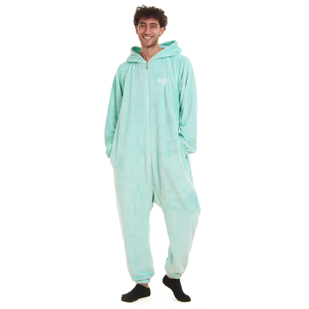 Snuggs Blanket Onesie Aqua Mint - Image 2