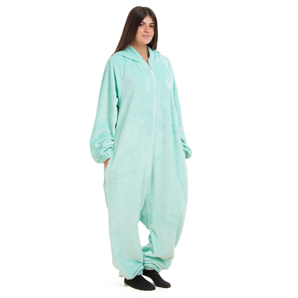 Snuggs Blanket Onesie Aqua Mint - Image 3