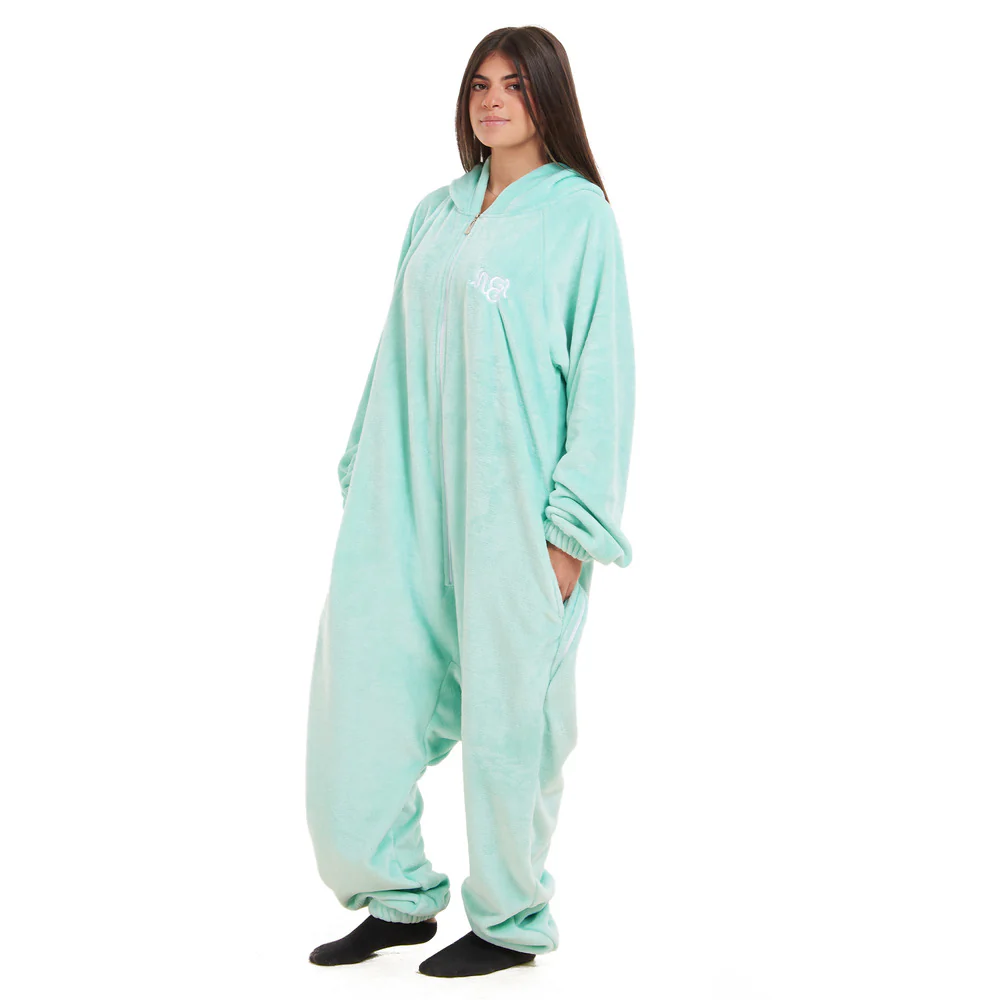Snuggs Blanket Onesie Aqua Mint - Image 5