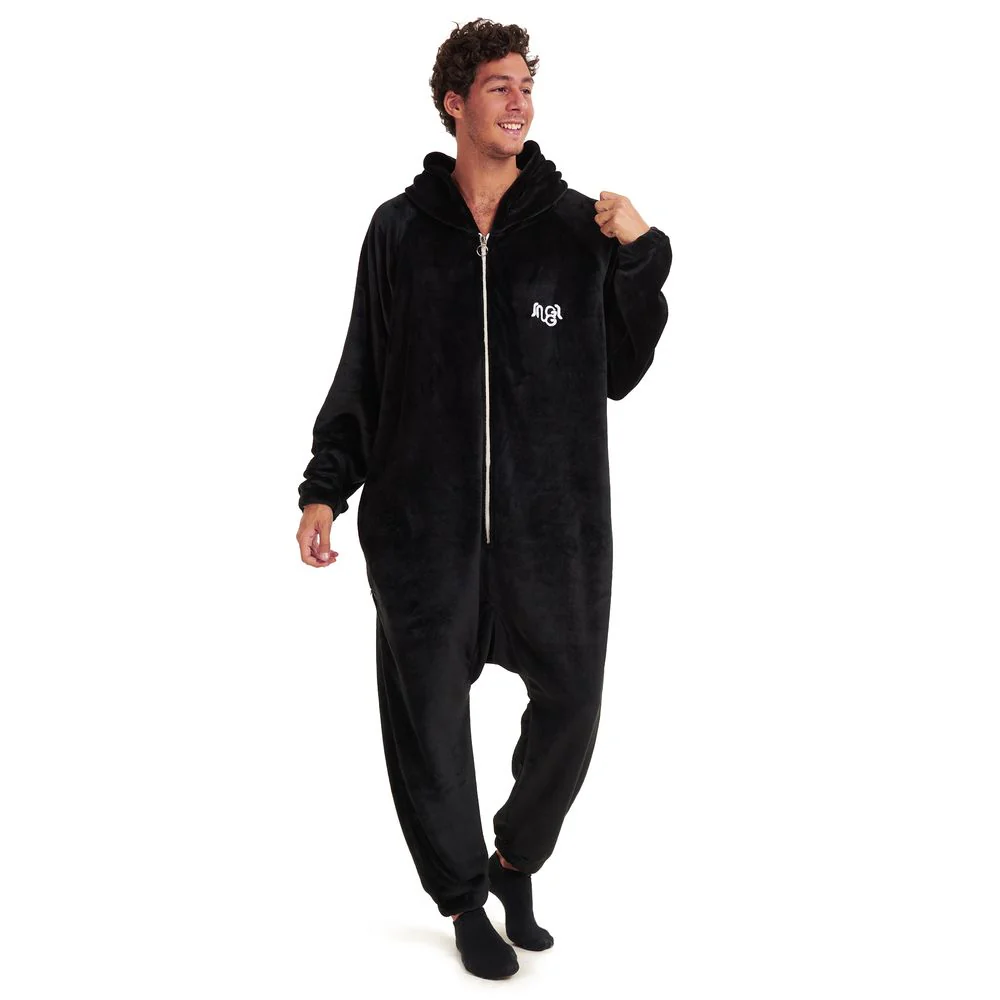 Snuggs Blanket Onesie Black - Image 4