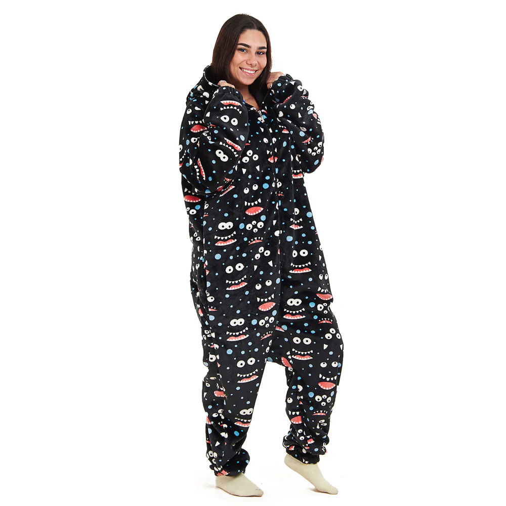 Snuggs Blanket Onesie Black monster - Image 3