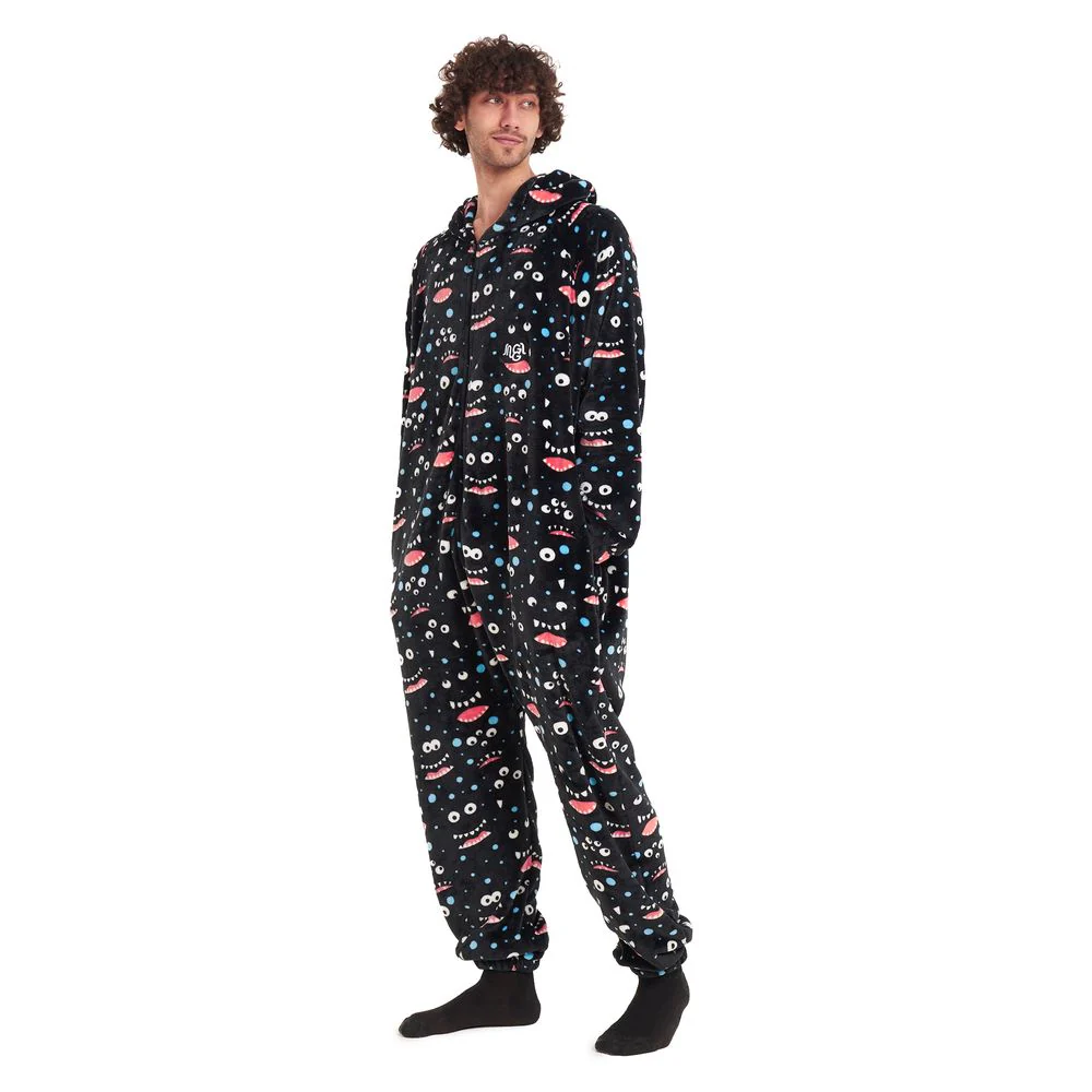 Snuggs Blanket Onesie Black monster - Image 6