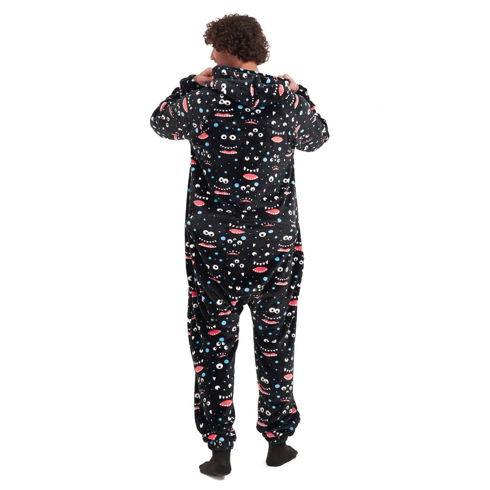 Snuggs Blanket Onesie Black monster - Image 8
