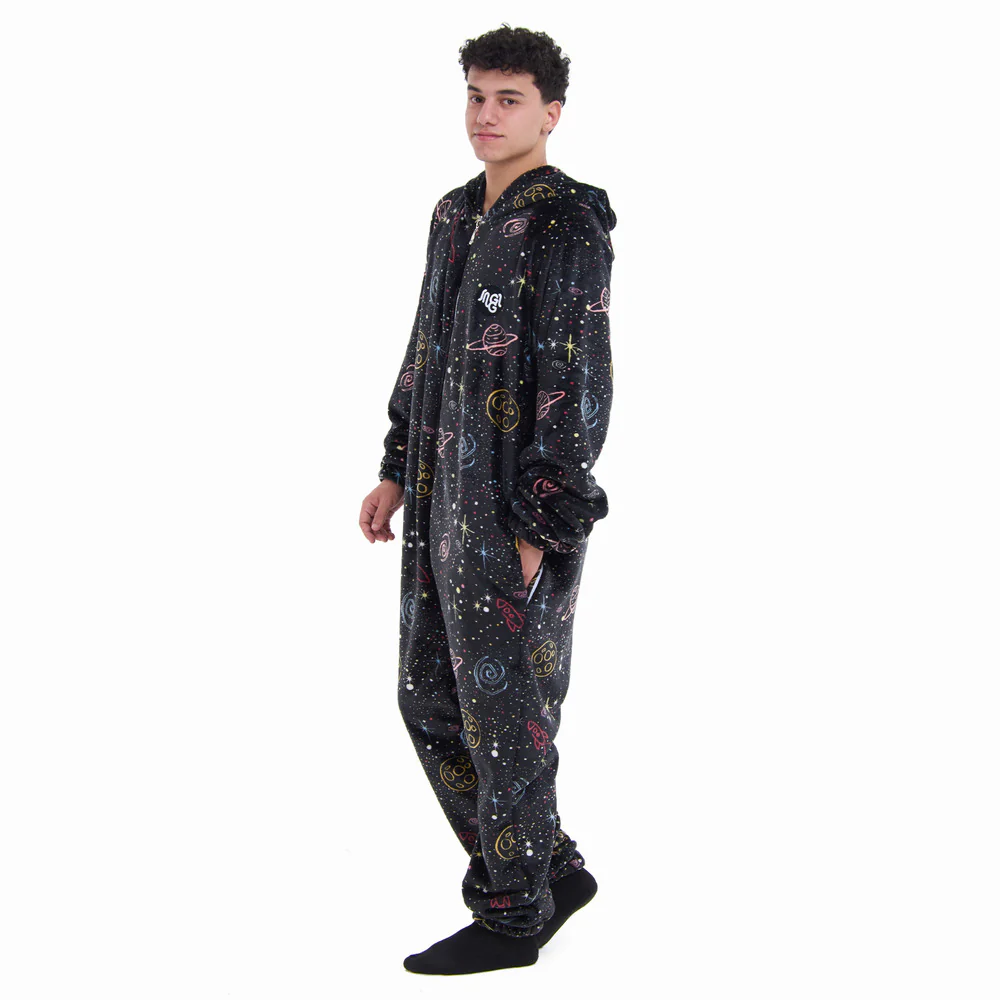 Snuggs Blanket Onesie Black Space - Image 4
