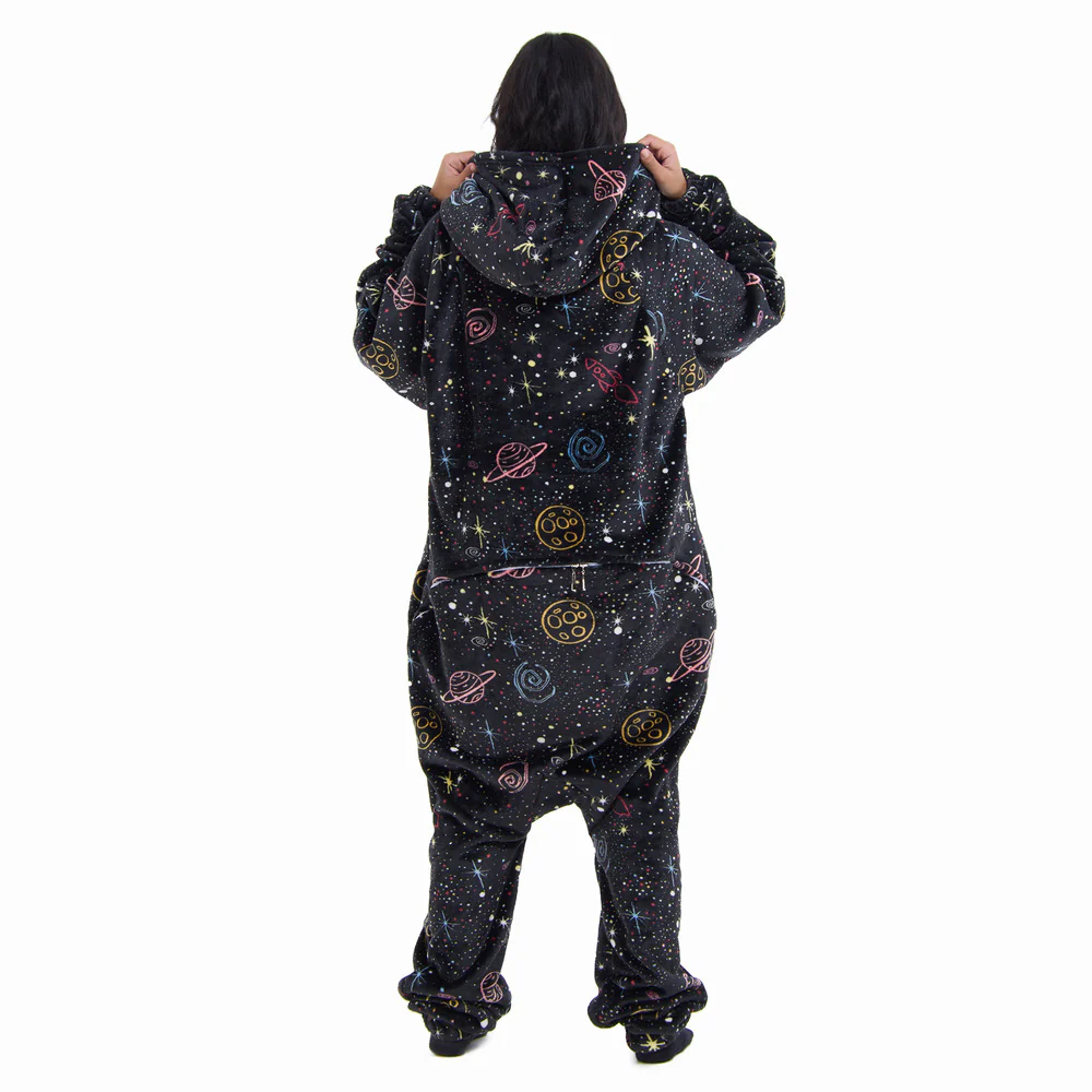 Snuggs Blanket Onesie Black Space - Image 8