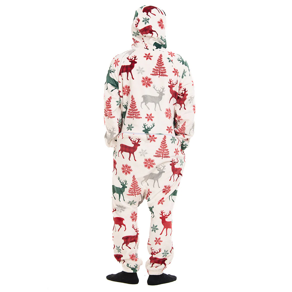 Snuggs Blanket Onesie Christmas White Deer - Image 9