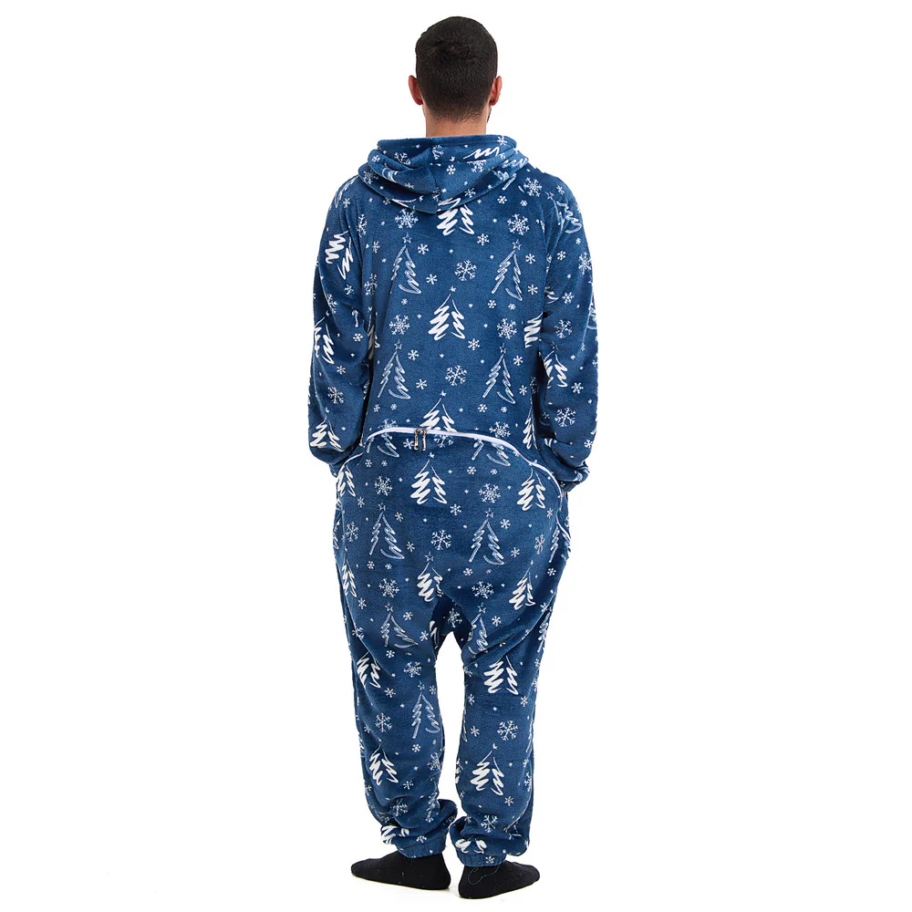 Snuggs Blanket Onesie Blue Christmas Tree - Image 7