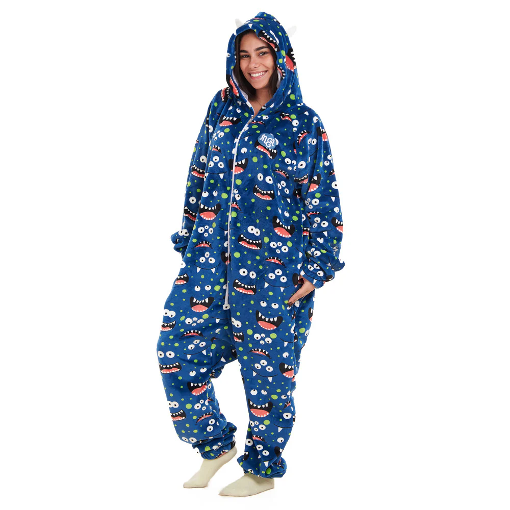 Snuggs Blanket Onesie Blue monster - Image 3