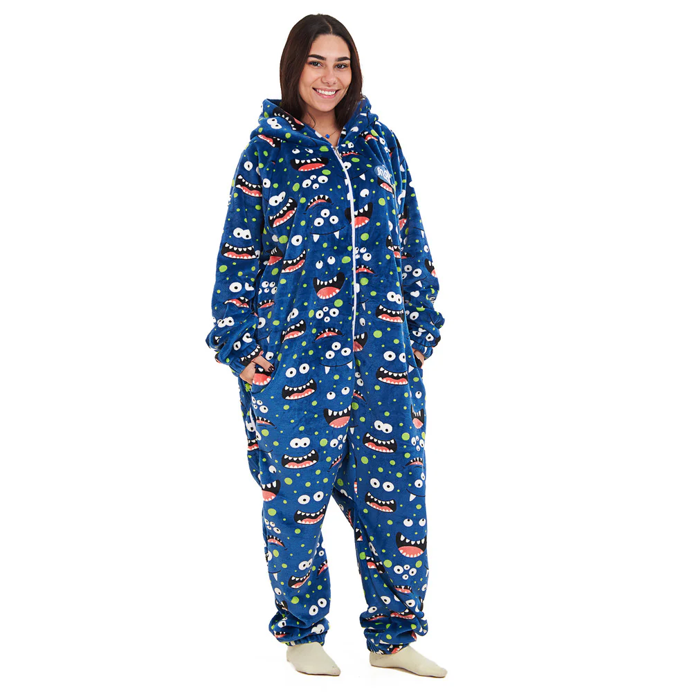 Snuggs Blanket Onesie Blue monster - Image 5