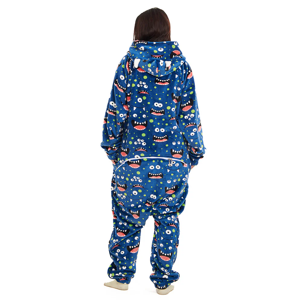 Snuggs Blanket Onesie Blue monster - Image 7