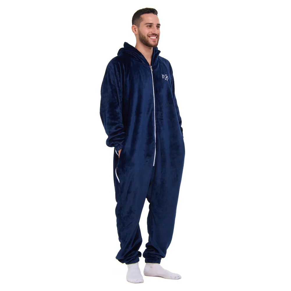 Snuggs Blanket Onesie Dark Blue - Image 3