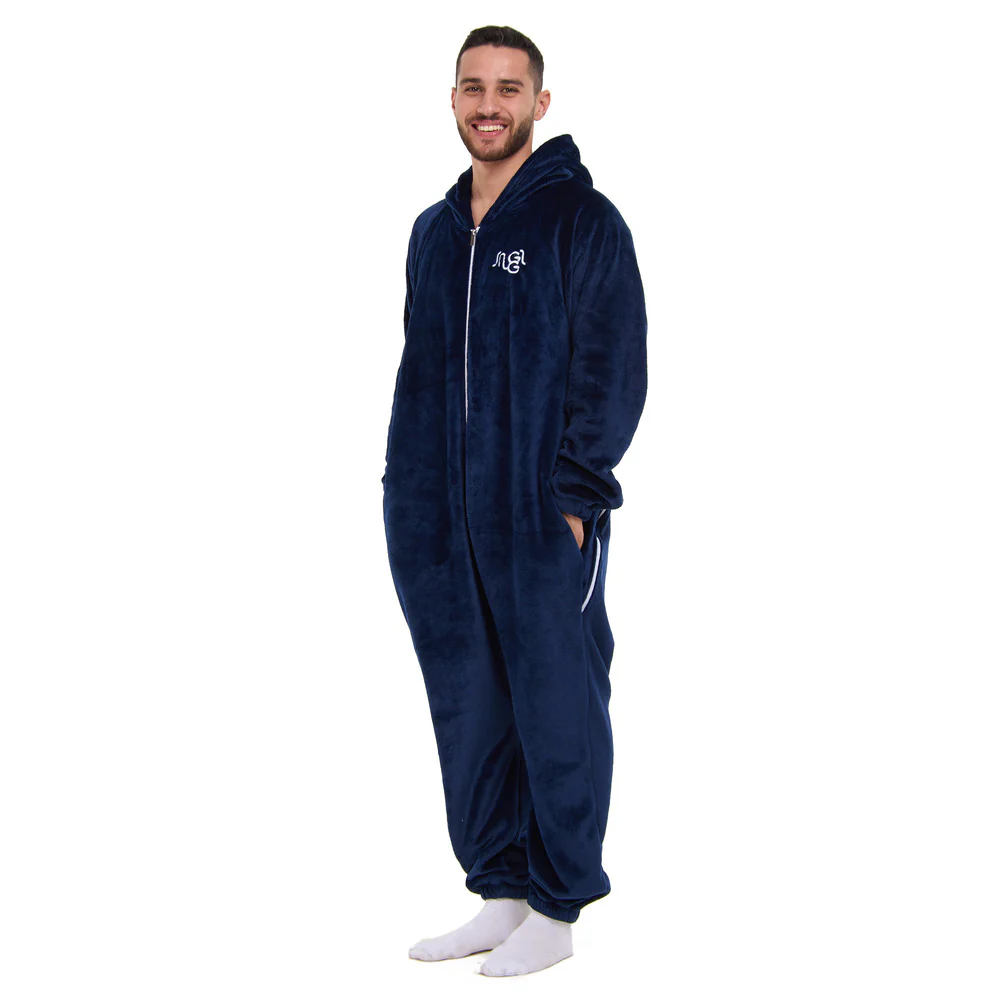 Snuggs Blanket Onesie Dark Blue - Image 6