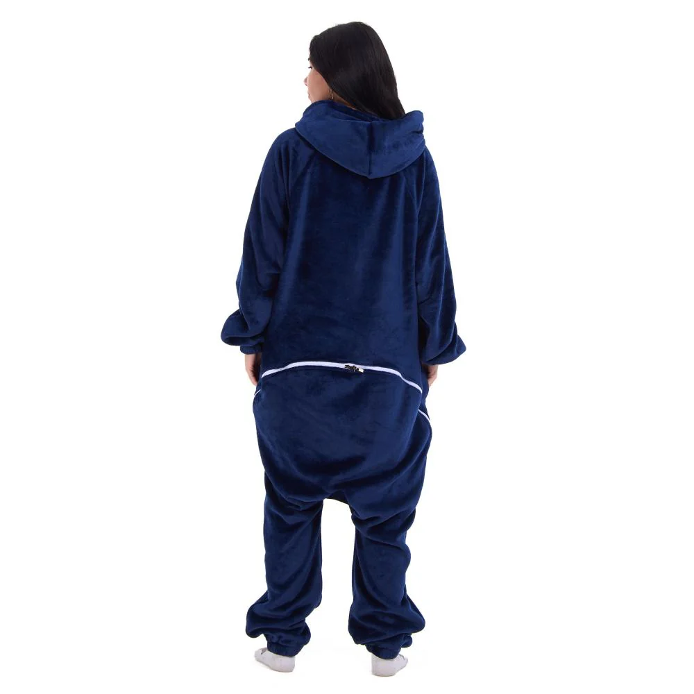 Snuggs Blanket Onesie Dark Blue - Image 8