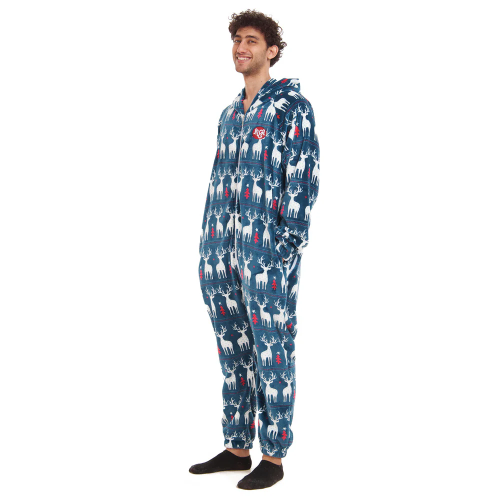 Snuggs Blanket Onesie Dark blue Christmas - Image 2
