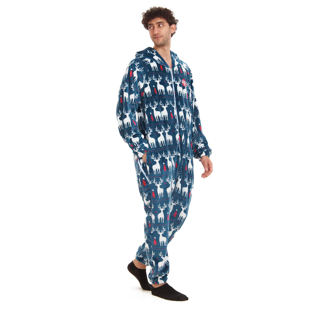 Snuggs Blanket Onesie Dark blue Christmas - Image 4