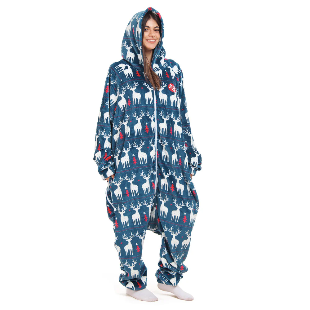 Snuggs Blanket Onesie Dark blue Christmas - Image 5