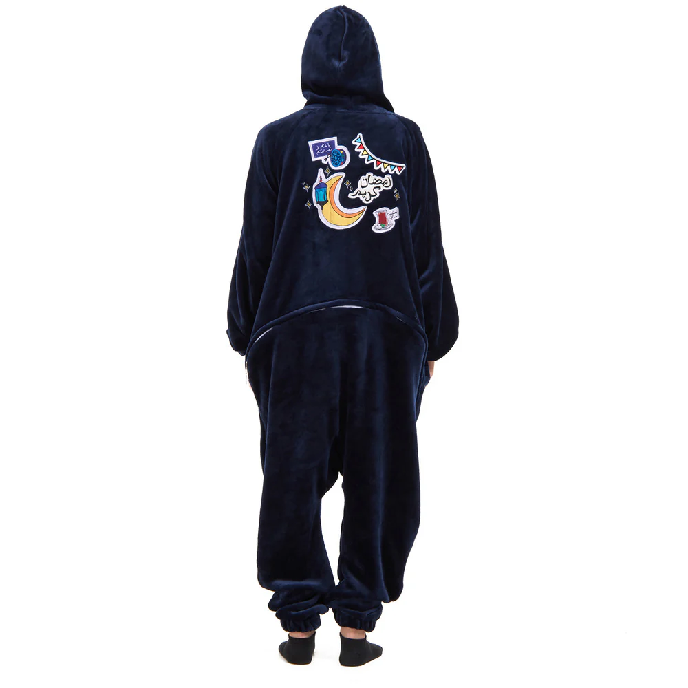 Snuggs Blanket Onesie Dark Blue هلال رمضان - Image 3