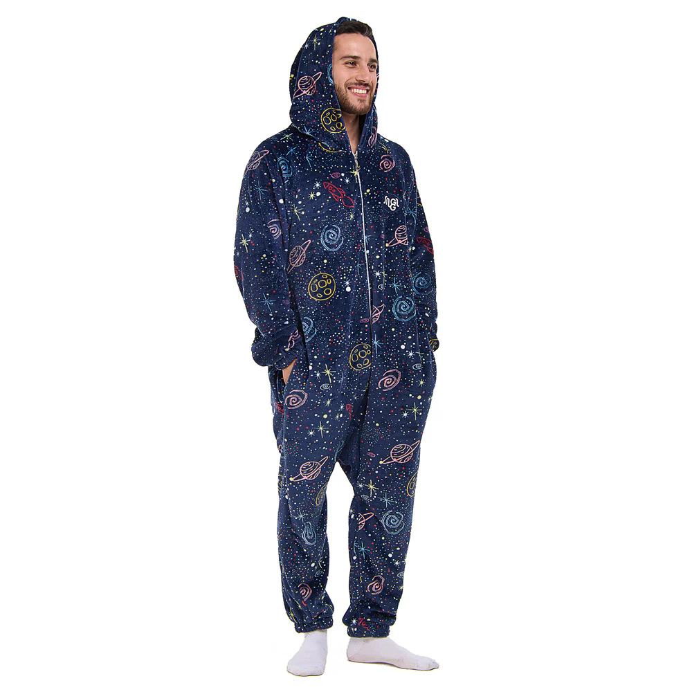 Snuggs Blanket Onesie Dark Blue Space - Image 3