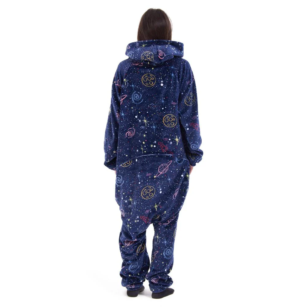 Snuggs Blanket Onesie Dark Blue Space - Image 6