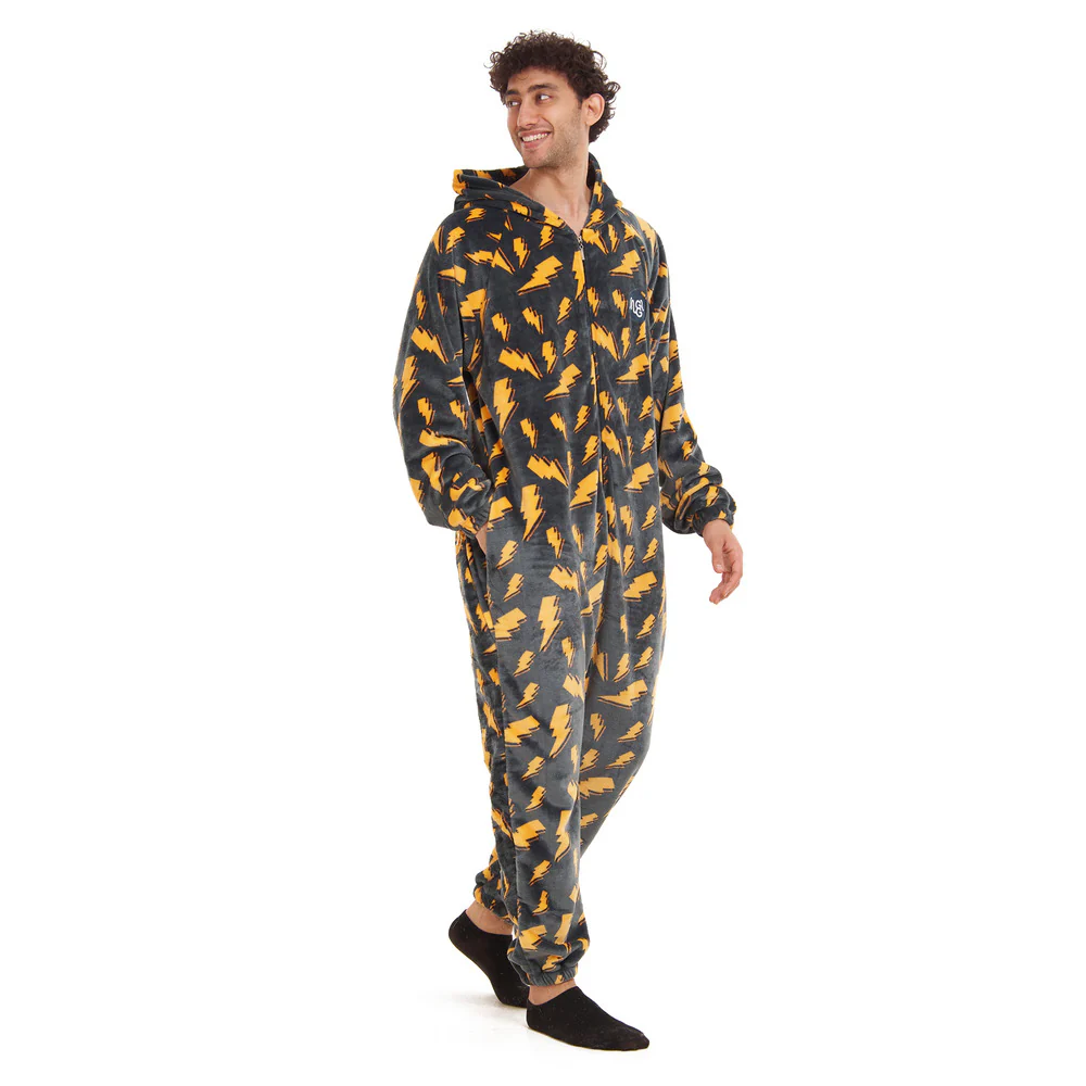 Snuggs Blanket Onesie Dark Grey Bolt - Image 4